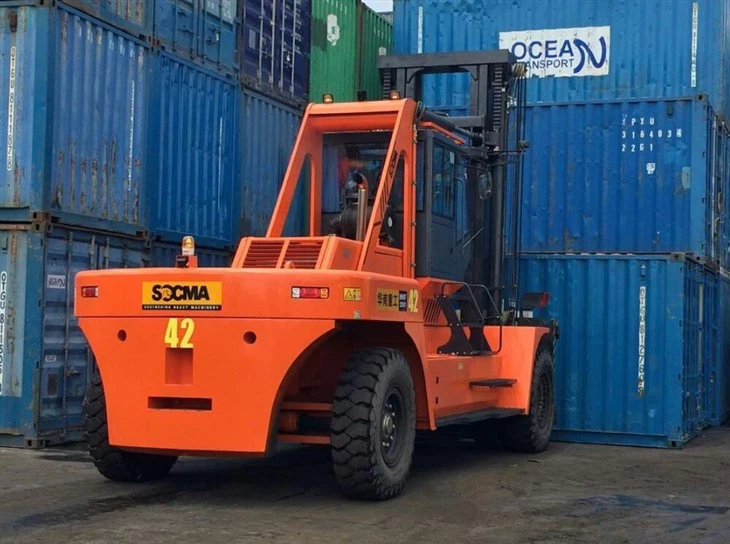 28T 28 Ton Forklift Heavy Duty Forklift For Container Handling