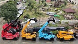 Forklift Teileascópach 4T le Clamp Adhmaid